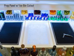 Portable Bar Prep Panel w/ Ice Bin Cutout