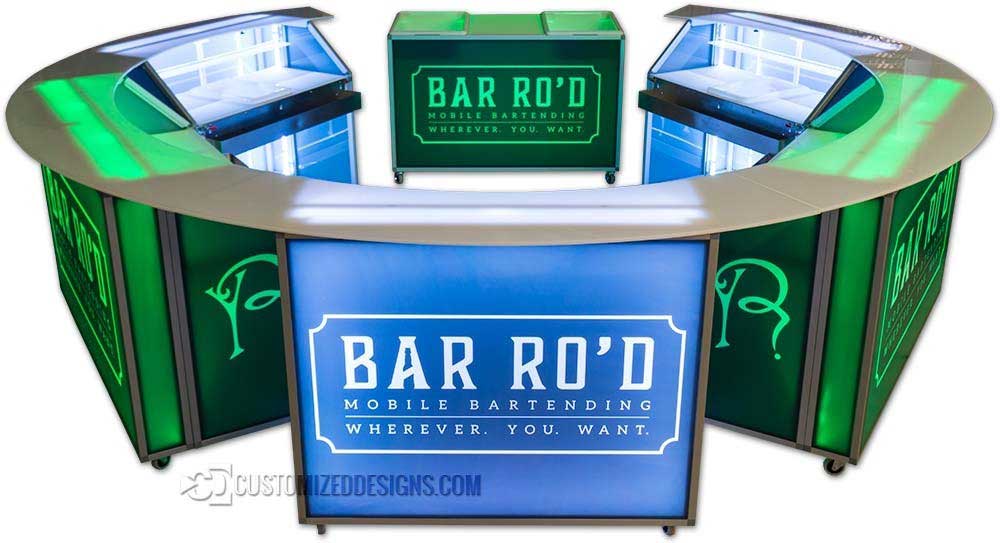 Folding Portable Back Bar by Customized Designs Great