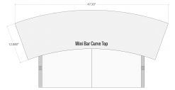 Mini Bar Curved Top