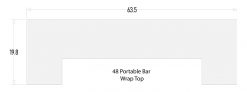 48 Portable Bar Wrap Top