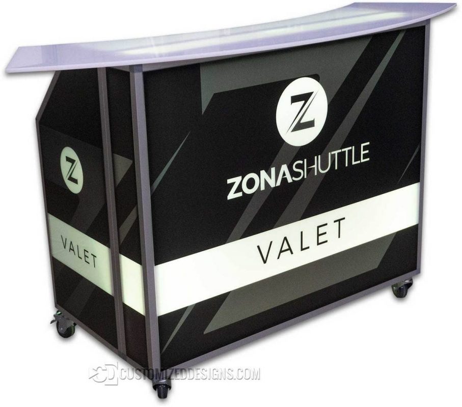 Portable Valet Booth Stand
